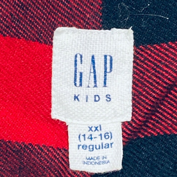 Gap Kids Boy's Flannel Collared Shirt Size XXL NWT - Picture 2 of 6